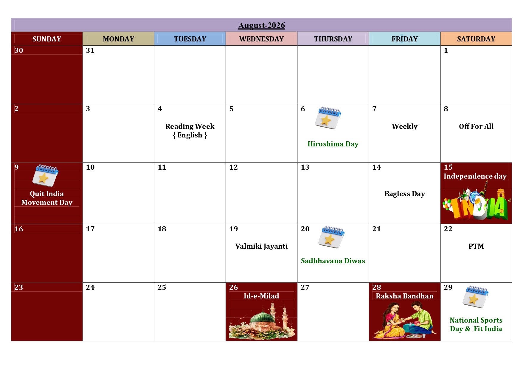 School Calendar