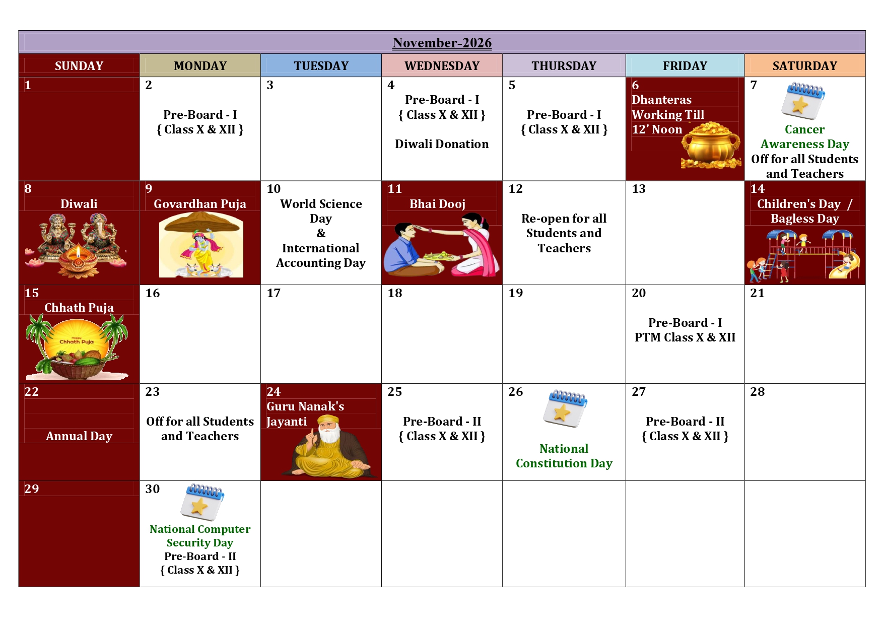 School Calendar